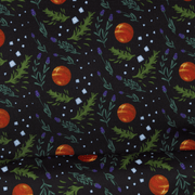 Botanical printed lining inside the Practical Magic 2 Loungefly backpack