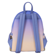 Rear of Loungefly Practical Magic 2 backpack with adjustable straps