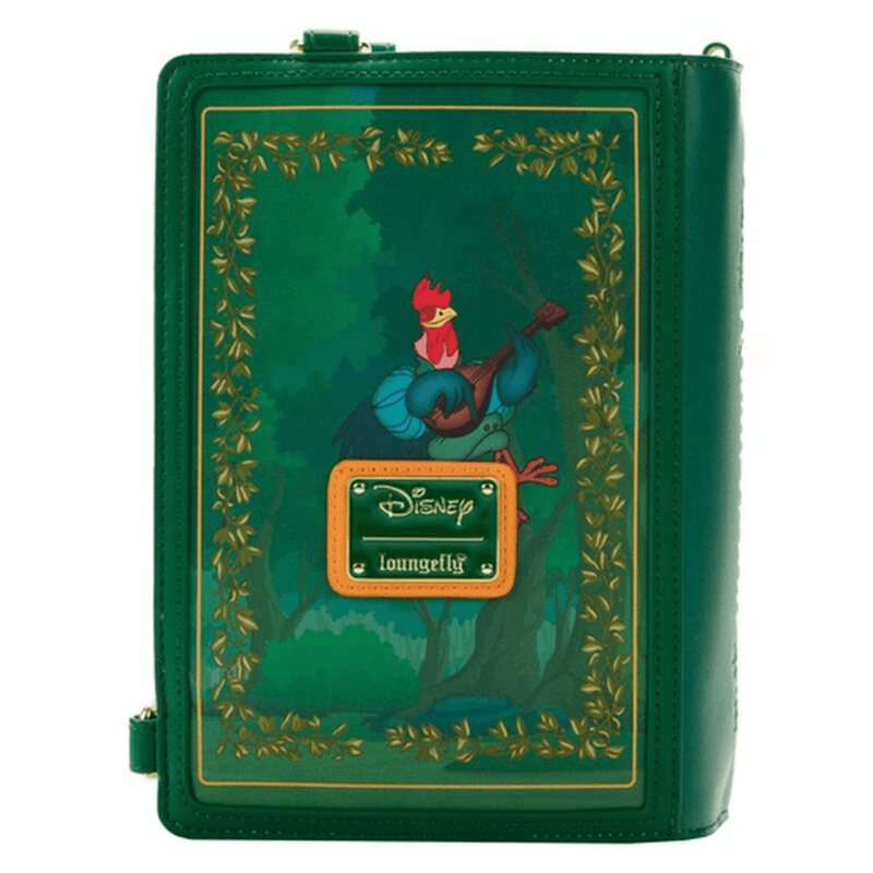 Back of Loungefly Robin Hood Book Bag featuring Alan-A-Dale