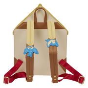 Loungefly Disney Snow White mini backpack back view with adjustable straps