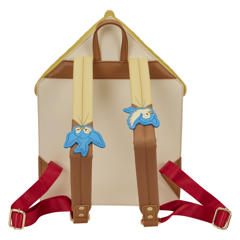Loungefly Disney Snow White mini backpack back view with adjustable straps