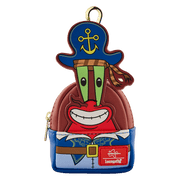 Loungefly SpongeBob Mr Krabs pirate mini backpack bag charm keyring with anchor hat