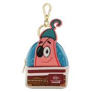 Loungefly SpongeBob Patrick Star pirate mini backpack bag charm keyring with eyepatch