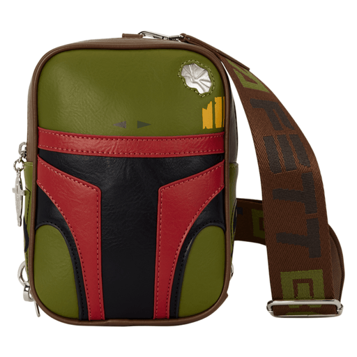 Loungefly Star Wars Boba Fett Cosplay Sling Crossbody Bag front