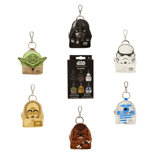 Loungefly Star Wars mystery mini backpack bag charm collection with character designs