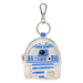 Loungefly Star Wars R2-D2 mini backpack bag charm in white, blue and silver