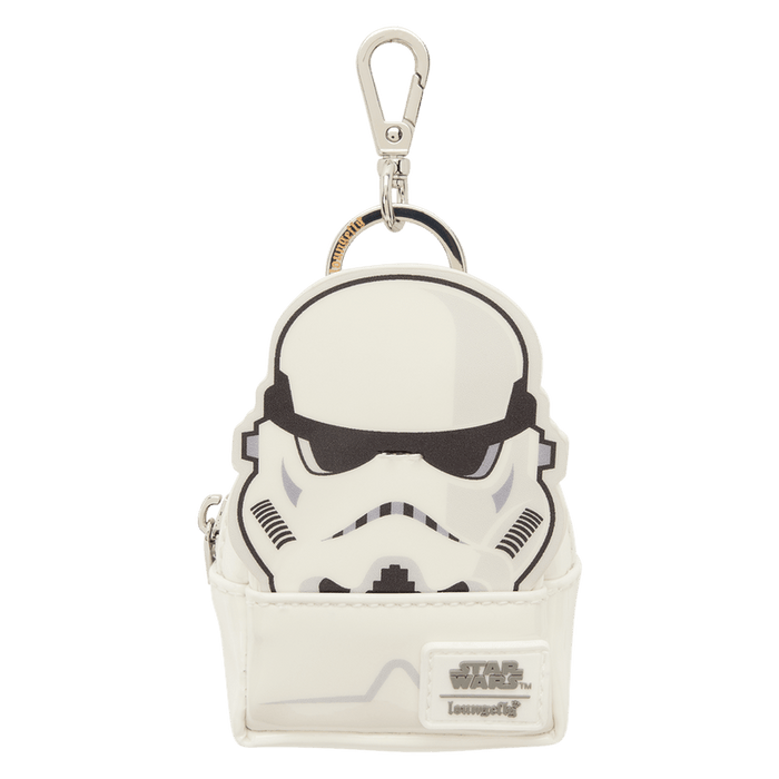 Loungefly Star Wars Stormtrooper mini backpack bag charm in white and black