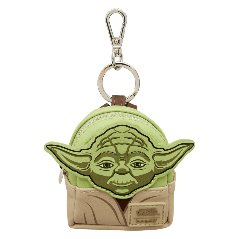Loungefly Star Wars Yoda mini backpack bag charm with green character detail