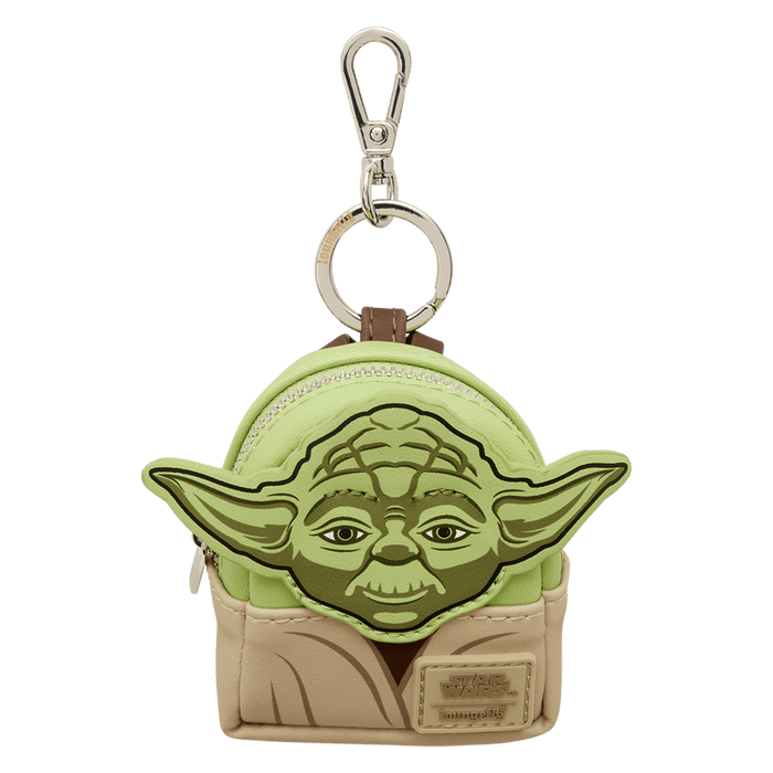 Loungefly Star Wars Yoda mini backpack bag charm with green character detail