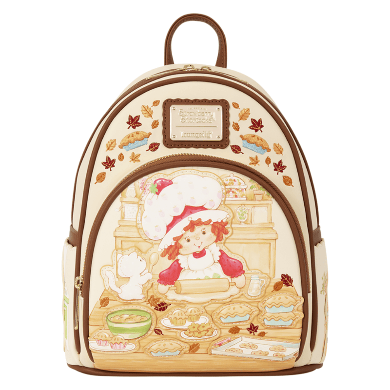 Loungefly Strawberry Shortcake Fall Baking Mini Backpack front view