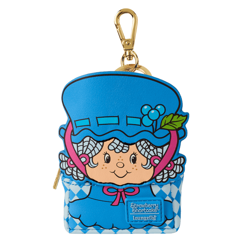 Loungefly Strawberry Shortcake mystery mini backpack charm featuring Blueberry Muffin