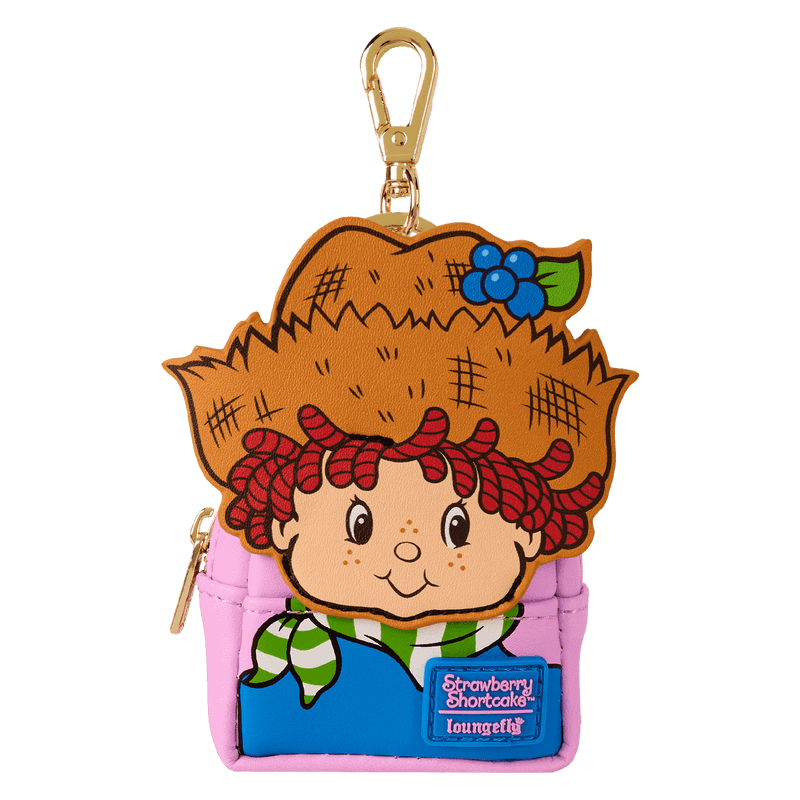 Loungefly Strawberry Shortcake mystery mini backpack charm featuring Huckleberry Pie