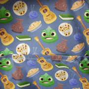 Pascal and Tangled-themed interior lining inside Loungefly Rapunzel backpack