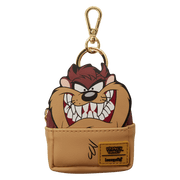 Loungefly Looney Tunes Tasmanian Devil mini backpack keychain brown design