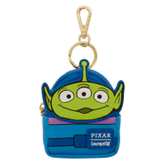 Loungefly Toy Story mini backpack bag charm featuring Alien face and blue suit