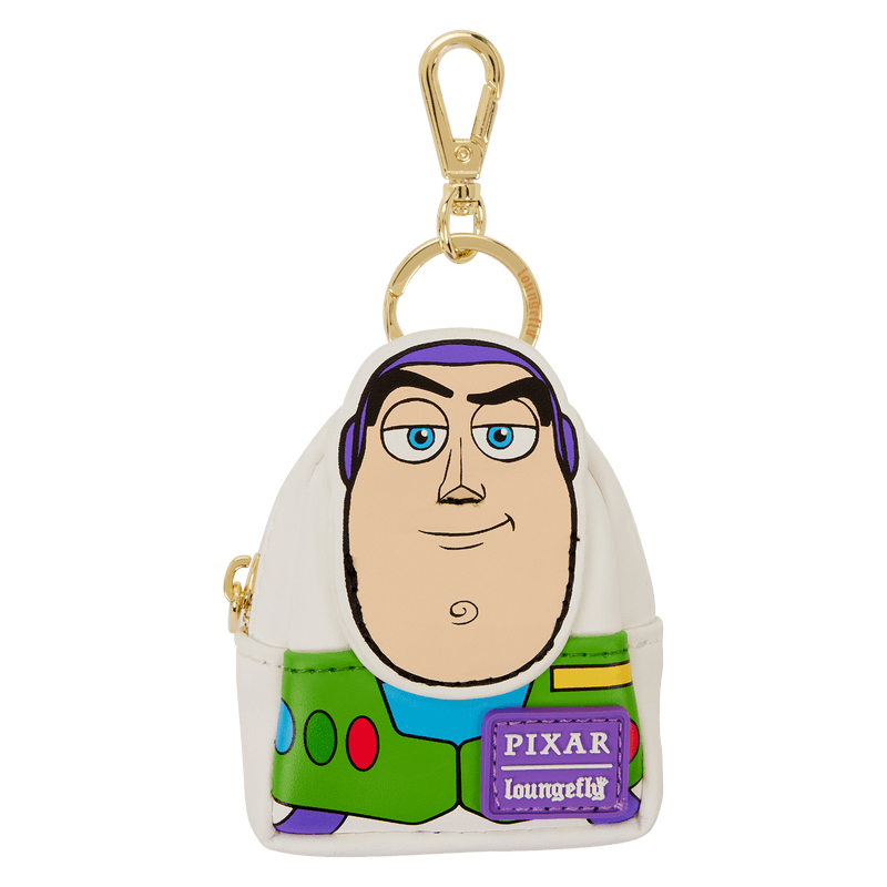 Loungefly Toy Story mini backpack bag charm of Buzz Lightyear in white and green suit