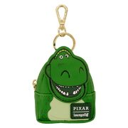 Loungefly Toy Story mini backpack bag charm of Rex the dinosaur in green