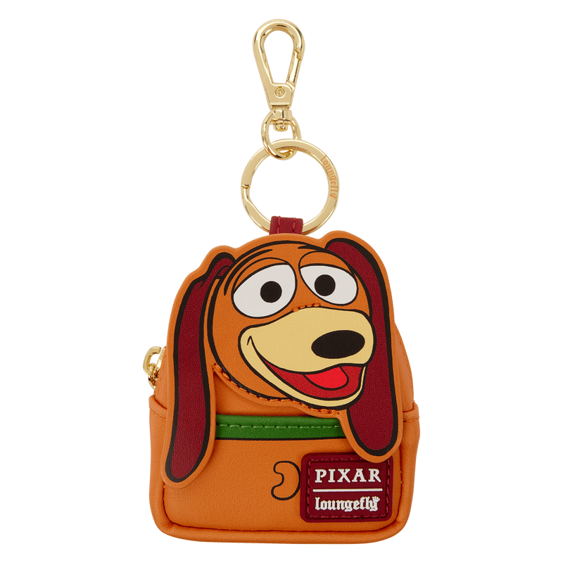 Loungefly Toy Story mini backpack bag charm of Slinky Dog with zip pocket detail