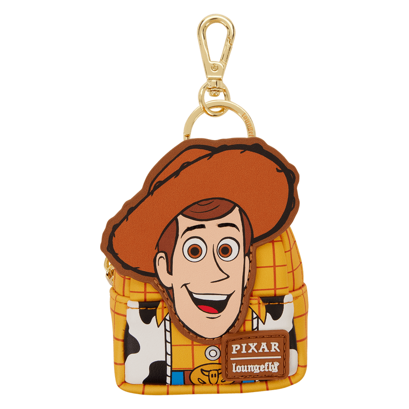 Loungefly Toy Story mini backpack bag charm of Sheriff Woody with hat and check shirt