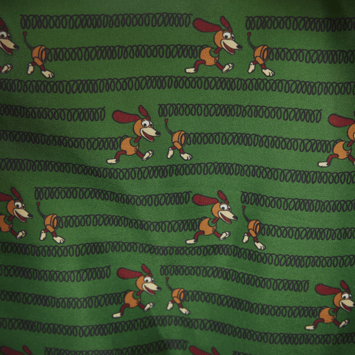 Interior lining of Loungefly Toy Story Slinky Dog mini backpack with Slinky Dog print