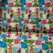 Toy Story 30th interior lining with character panels—Woody, Buzz, Rex and Hamm—inside the Loungefly mini backpack