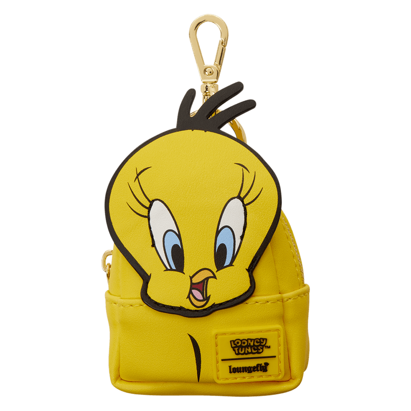 Loungefly Looney Tunes Tweety mini backpack keychain yellow design