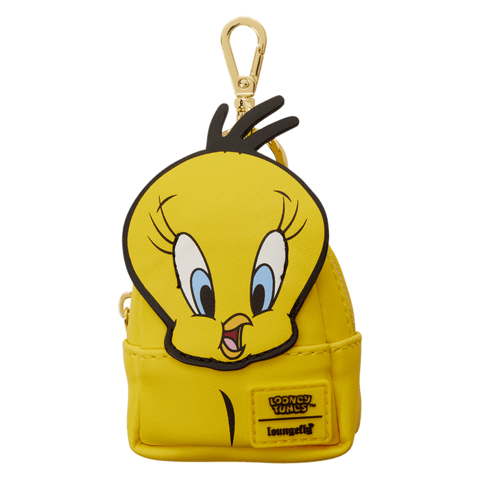 Loungefly Looney Tunes Tweety mini backpack keychain yellow design