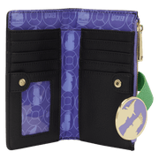 Loungefly Wicked wallet interior with card slots and character lining