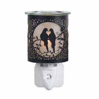 Lovebirds Plug - In Wax Melt Burner – Black - Something Different Gift Shop