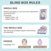 Unbox Lovely Emma Flavor Twist plush blind boxes – 6 dessert critters plus 2 hidden flavours (1/72). 6.7‑inch clip‑ready collectables for gifting or display.	
