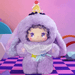 Pea Flower Soda hidden plush – lavender bunny suit with star‑trim accessories, Flavor Twist blind box.
