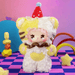 Toasted Marshmallow plush – white‑and‑yellow tiger suit with red spotty hat, Flavor Twist collectable.

