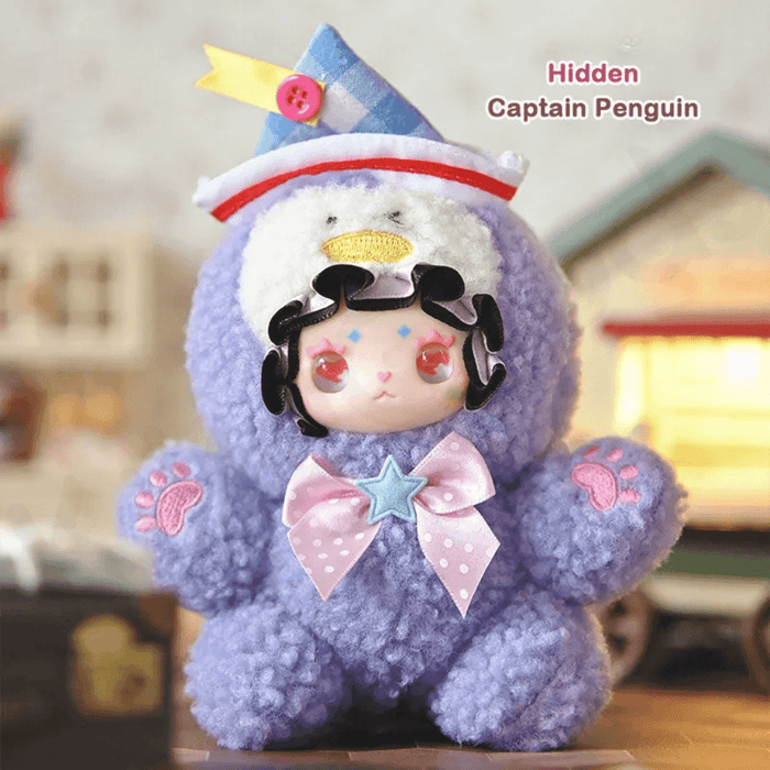 Lovely Emma Hugging Series hidden Captain Penguin plush blind box figure