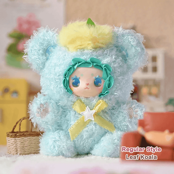 Lovely Emma Hugging Series Leaf Koala blue plush blind box figure