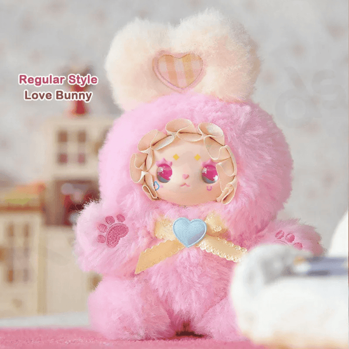 Lovely Emma Hugging Series Love Bunny pink plush blind box figure