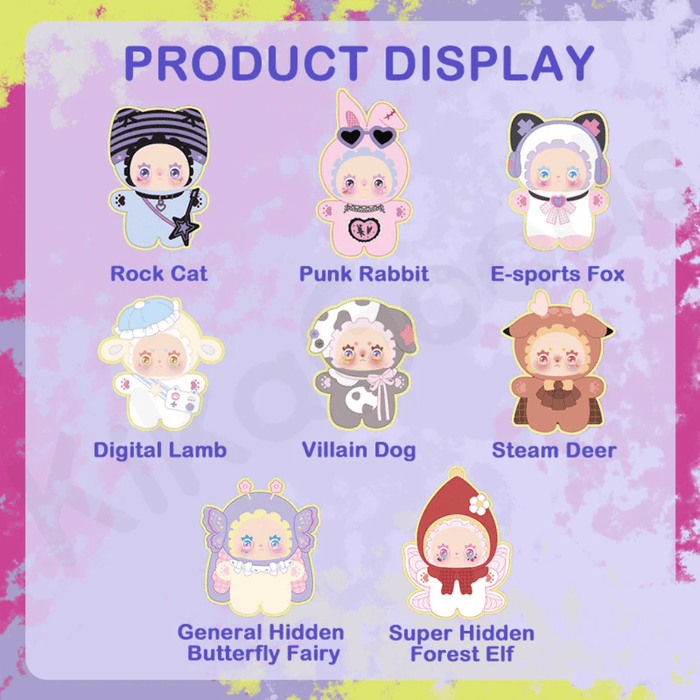 Lovely Emma Punk Era blind box character lineup with regular and hidden designs