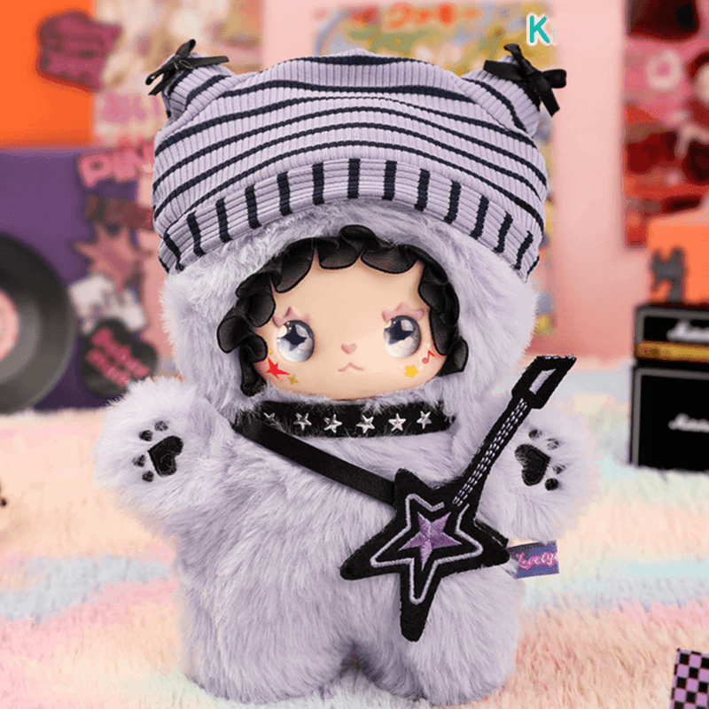 Lovely Emma Punk Era Rock Cat plush blind box figure
