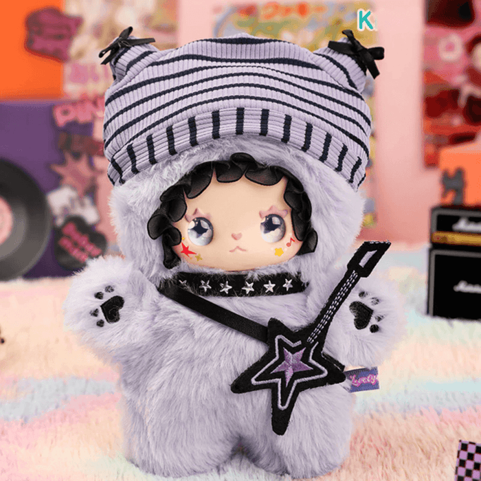 Lovely Emma Punk Era Rock Cat plush blind box figure
