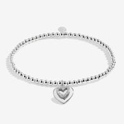 Joma Jewellery A Little Lucky To Have A Mum Like You Bracelet with layered heart charm