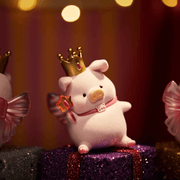 “Little Princess” LuLu wearing gold crown and fairy wings, waving star wand – Celebration Blind Box
