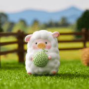 “Sheep” LuLu wrapped in fluffy fleece holding melon – Farm Garden Blind Box collectable
