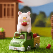 Hidden “Truck” LuLu perched on green farm lorry holding tomato – Farm Garden Blind Box figure
