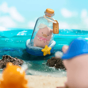 General hidden “Bottle Message” LuLu floating inside glass bottle at sea – Ocean Blind Box chase item

