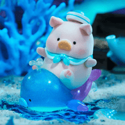 Super hidden “Whale Balloon” LuLu riding glitter whale with sailor scarf – Ocean Series chase figure
