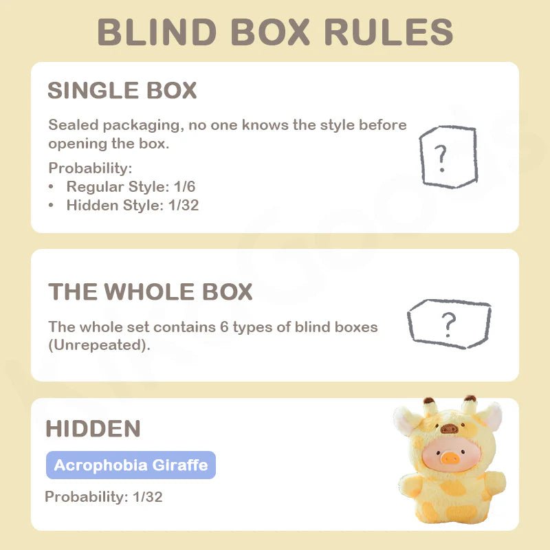Lulu The Piggy Animal Party Blind Box Keyring Series - Something Different Gift Shop