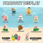 LuLu the Piggy Beach Party blind box figure collection with summer designs