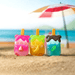 LuLu the Piggy Beach Party Blind Box Series hidden Ice Lolly figures in pink, yellow and blue popsicle designs