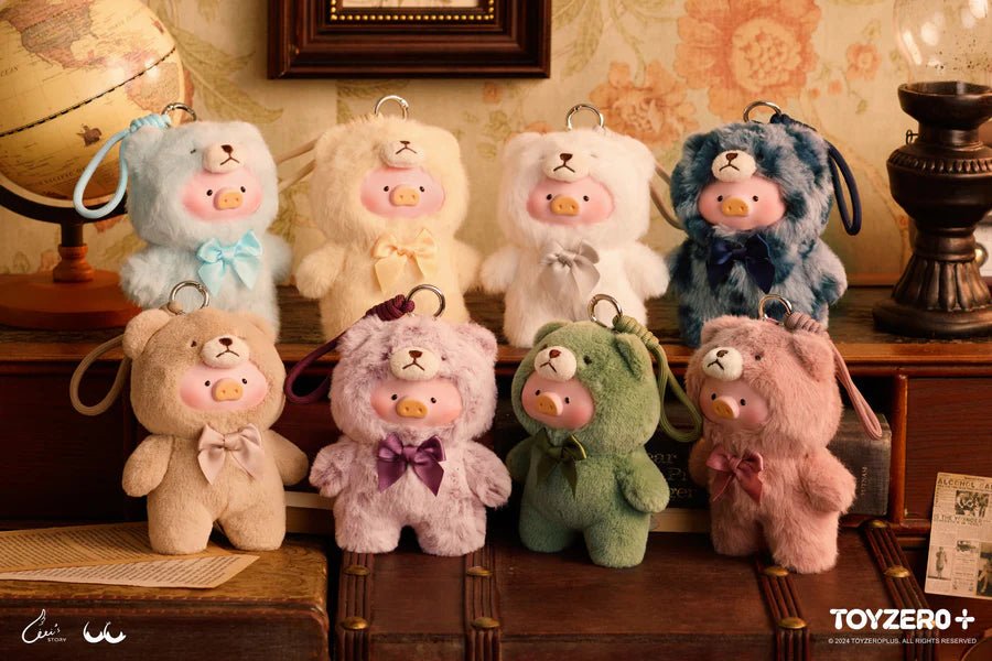 Lulu the Piggy Blind Box – Vintage Teddy Series Plush Keyrings - Something Different Gift Shop