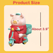 LuLu The Piggy Burger Express Movable Series size guide showing Delivery Person LuLu at about 3.9 inches high