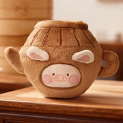 LuLu the Piggy Enjoy Tea plush keychain blind box design
